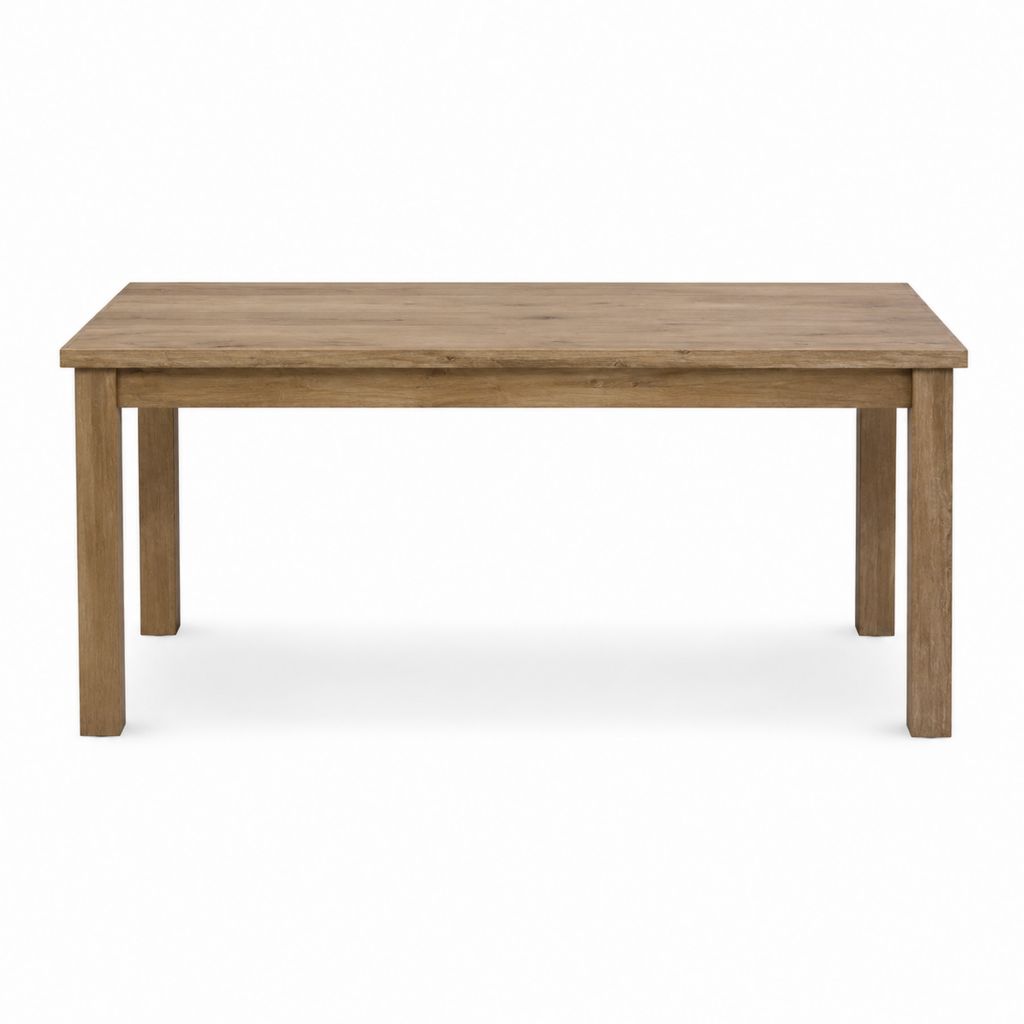 Esstisch Naturbraun massives Akazienholz rechteckig 160 x 90 x 75 cm