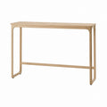 Konsolentisch Natur aus massivem Eichenholz rechteckig 120 x 35 x 75 cm